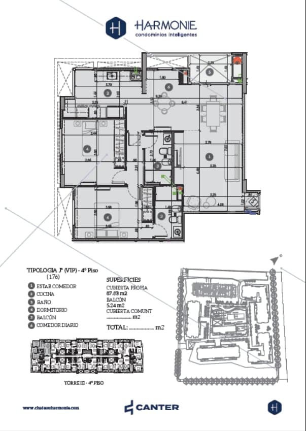 Tipología VIP J - Piso Vip J 4to piso
