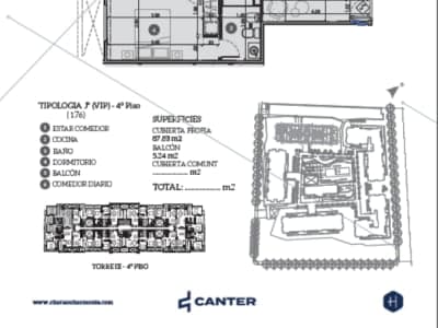 Tipología VIP J - Piso Vip J 4to piso